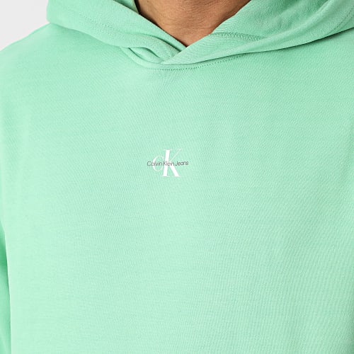 Sweat Capuche Micro Monologo 2535 Vert Clair