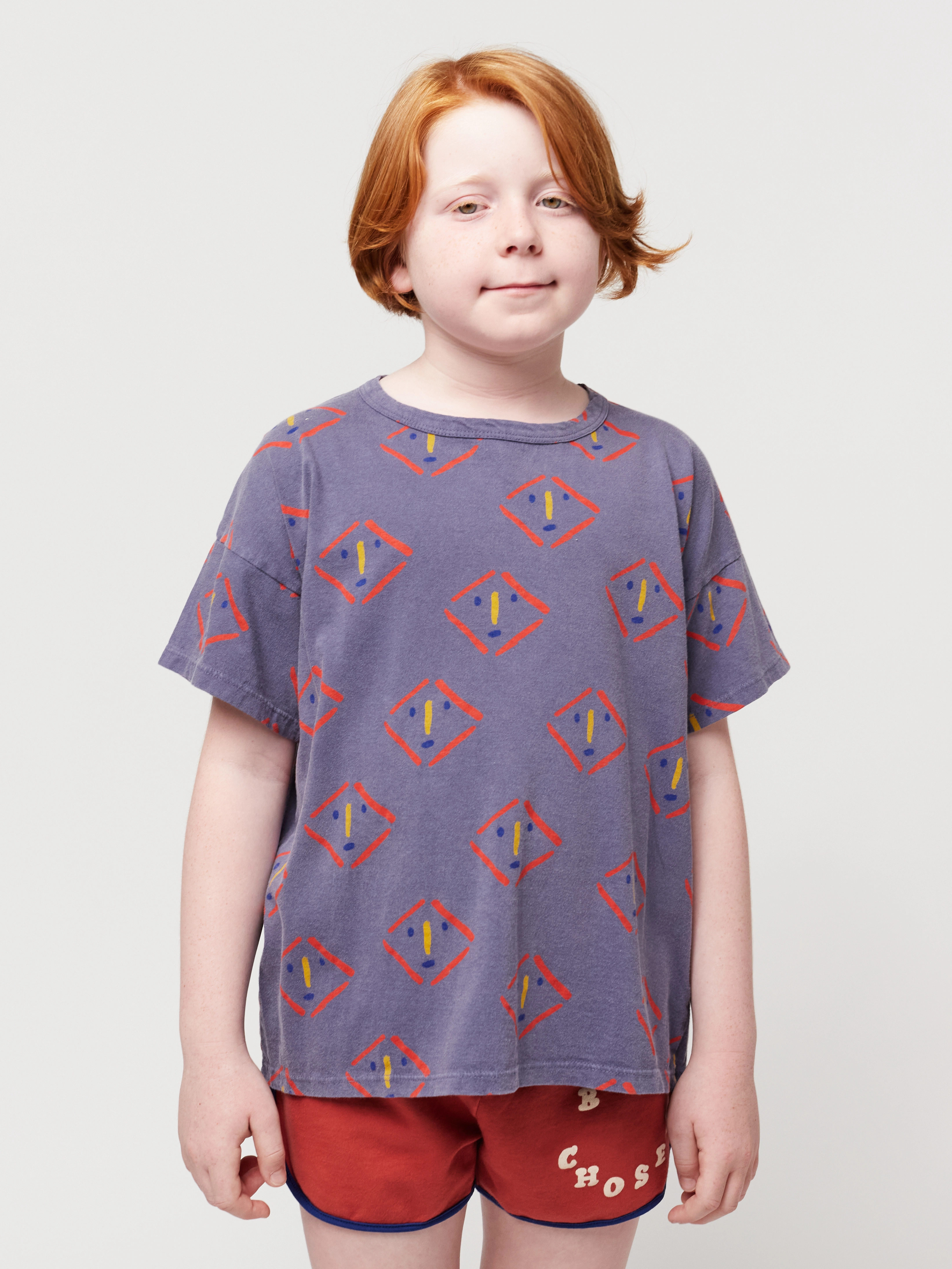 T-Shirt MASKS OLL OVER in prussian blue