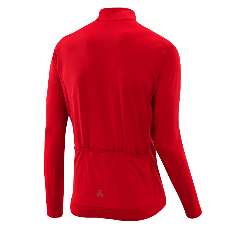 Löffler L/S Messenger Mid Red heren wielrenshirt