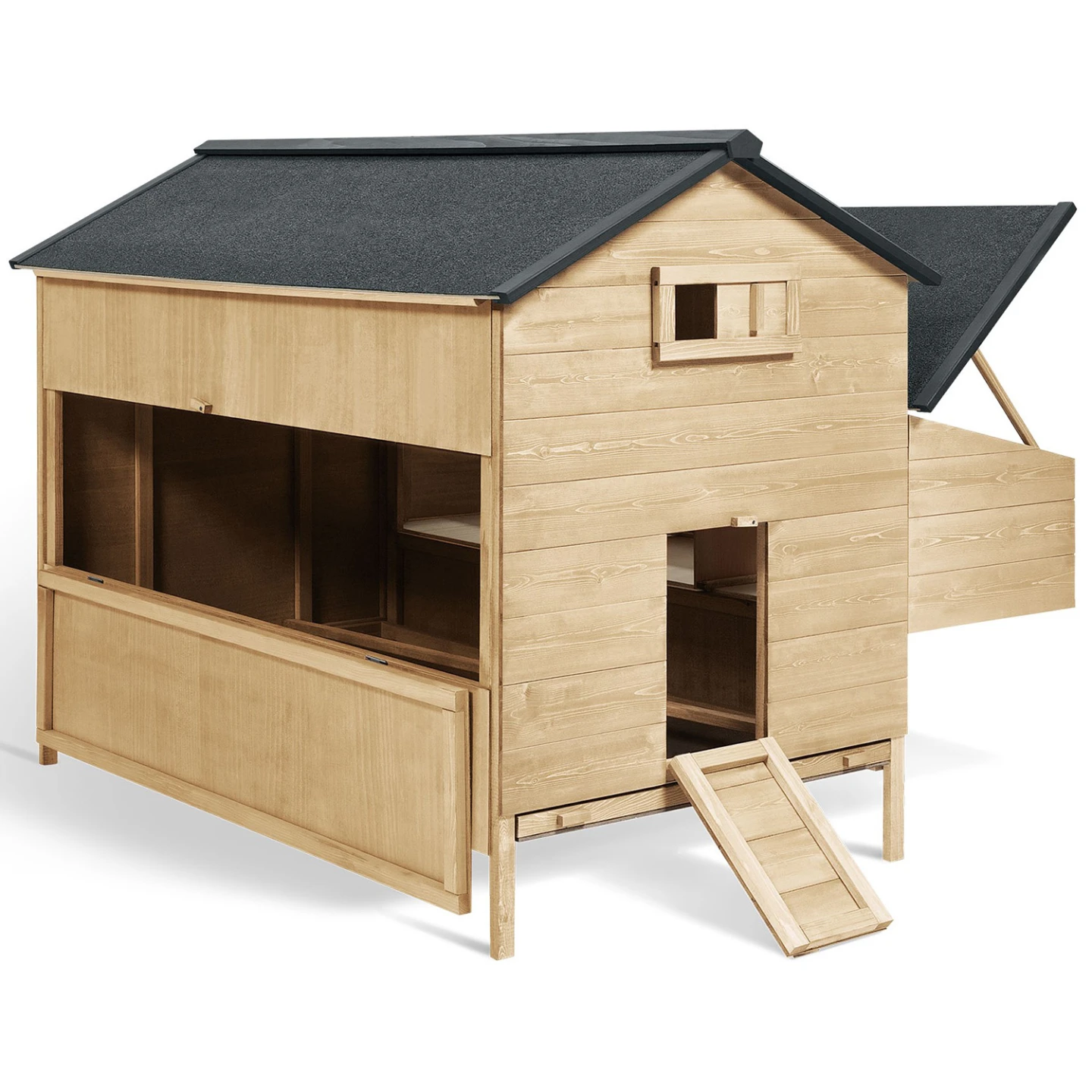 Poulailler chalet XXL pour poules avec pondoir en bois