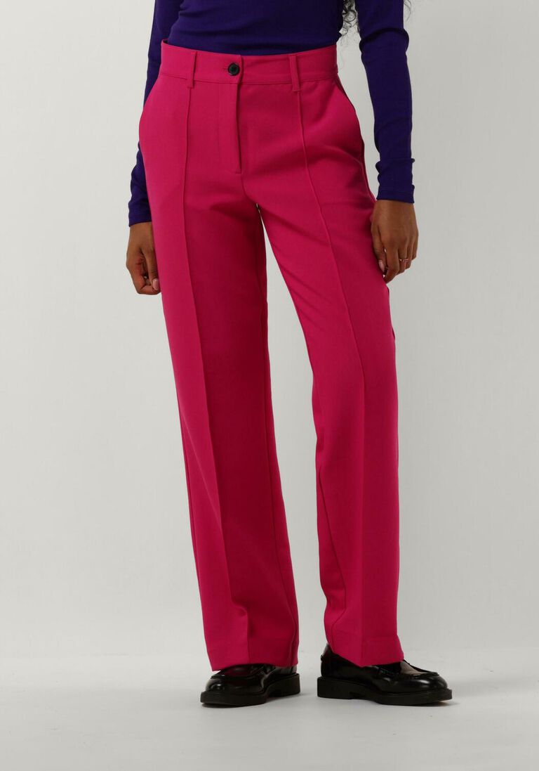 JANSEN AMSTERDAM roze jansen amsterdam pantalon wq417 woven wide long pants