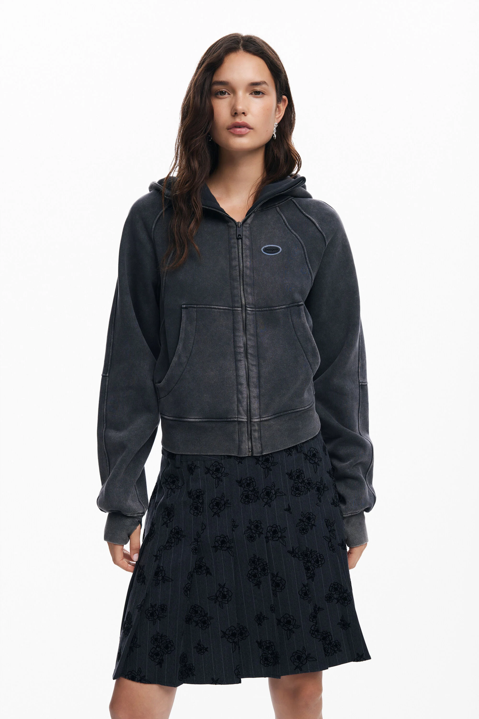 Moletom com capuz oversized