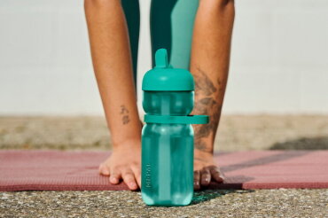 Sportfles Flip 600 ml - Graphite black