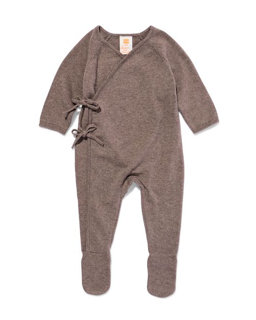 combinaison nouveau-né marron