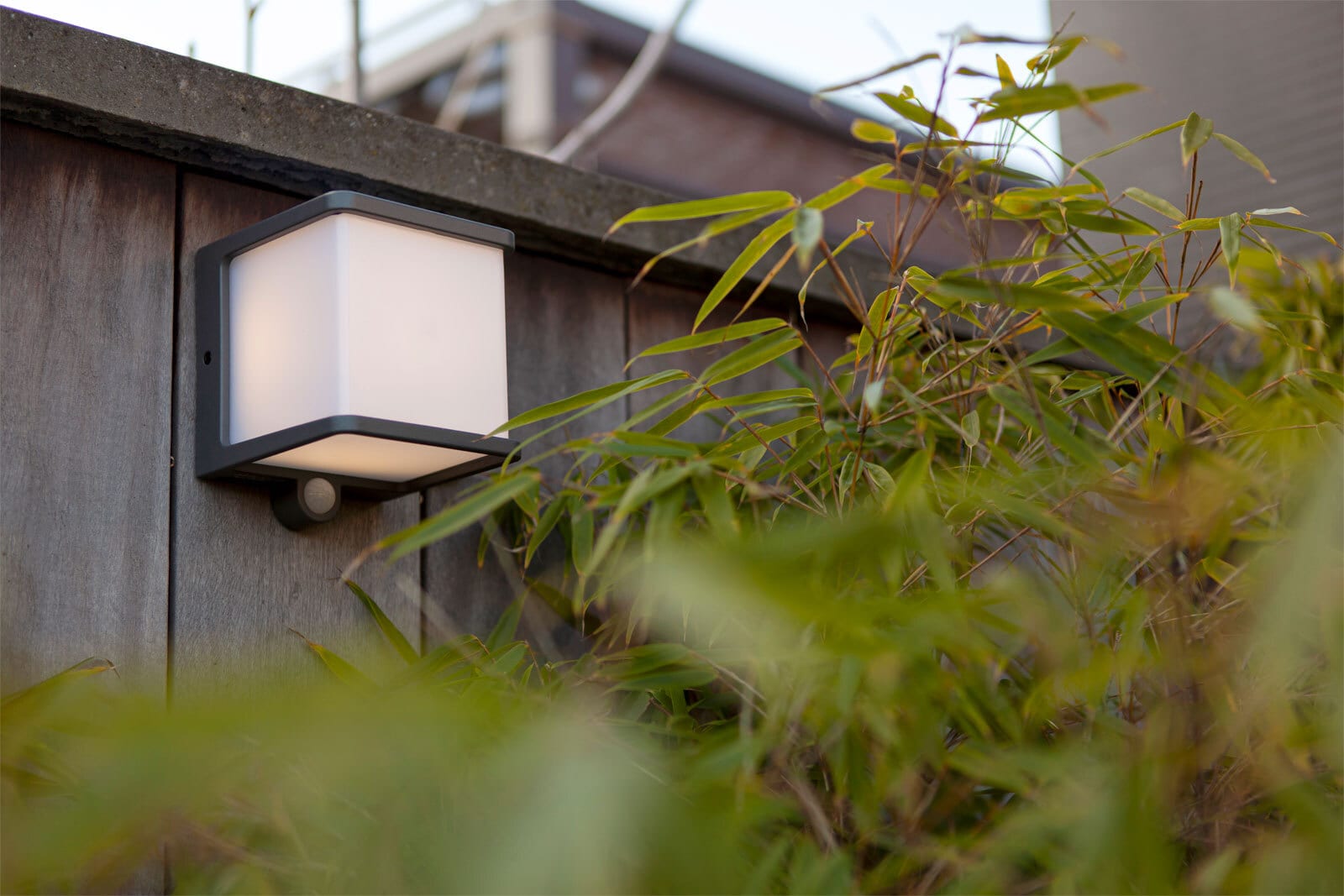ECO-LIGHT LED Solar Außenwandleuchte DOBLO 13 cm anthrazit