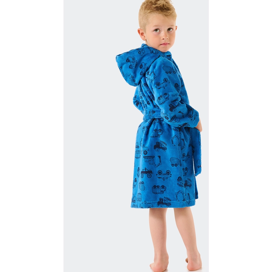 Schiesser Bademantel Autotraum blau