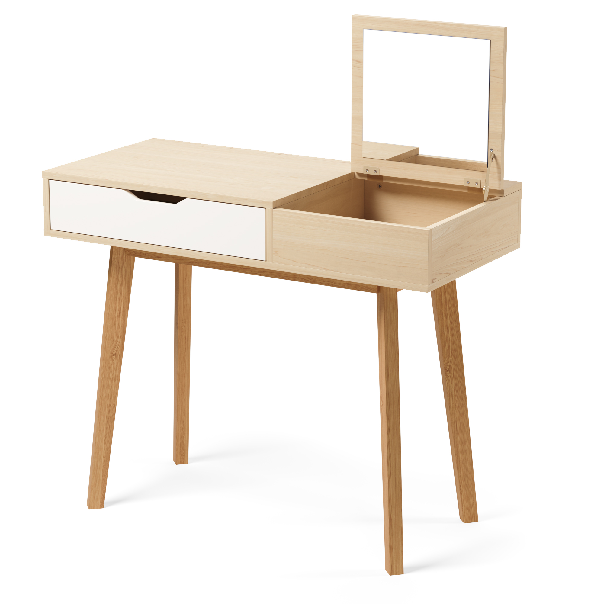 Schminktisch mit Schublade Holz CARLA
