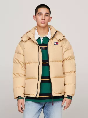 Jaqueta puffer casual Alaska com logo