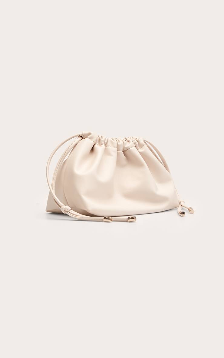 Crème Pochette Souple En Synthétiquecuir