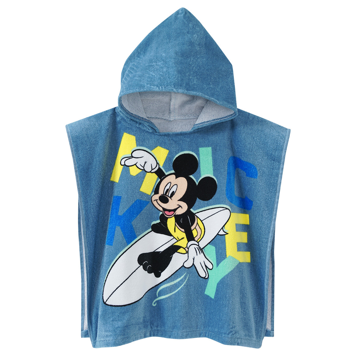 Topolino Micky Maus Badeponcho mit Kapuze blau