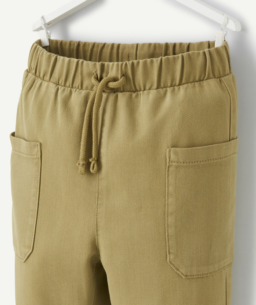 PANTALON DROIT BÉBÉ GARÇON KAKI EN VISCOSE RESPONSABLE