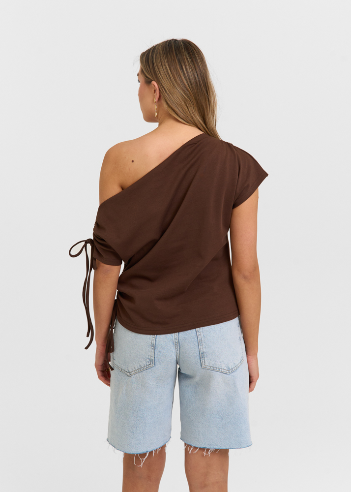 Molly top choco bruin