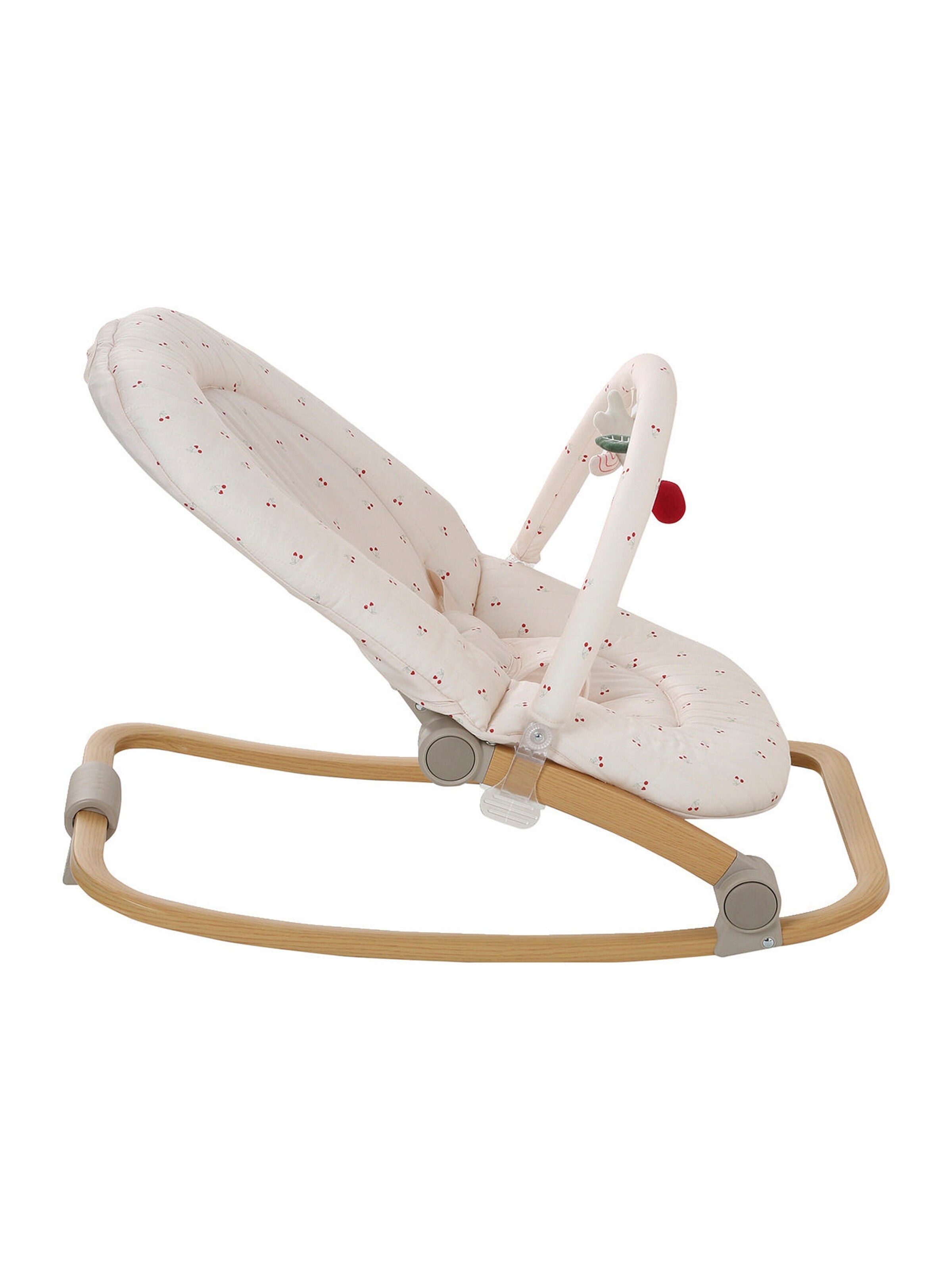 Vertbaudet Babywippe mit Spielbogen BABYDREAM beige bedruckt