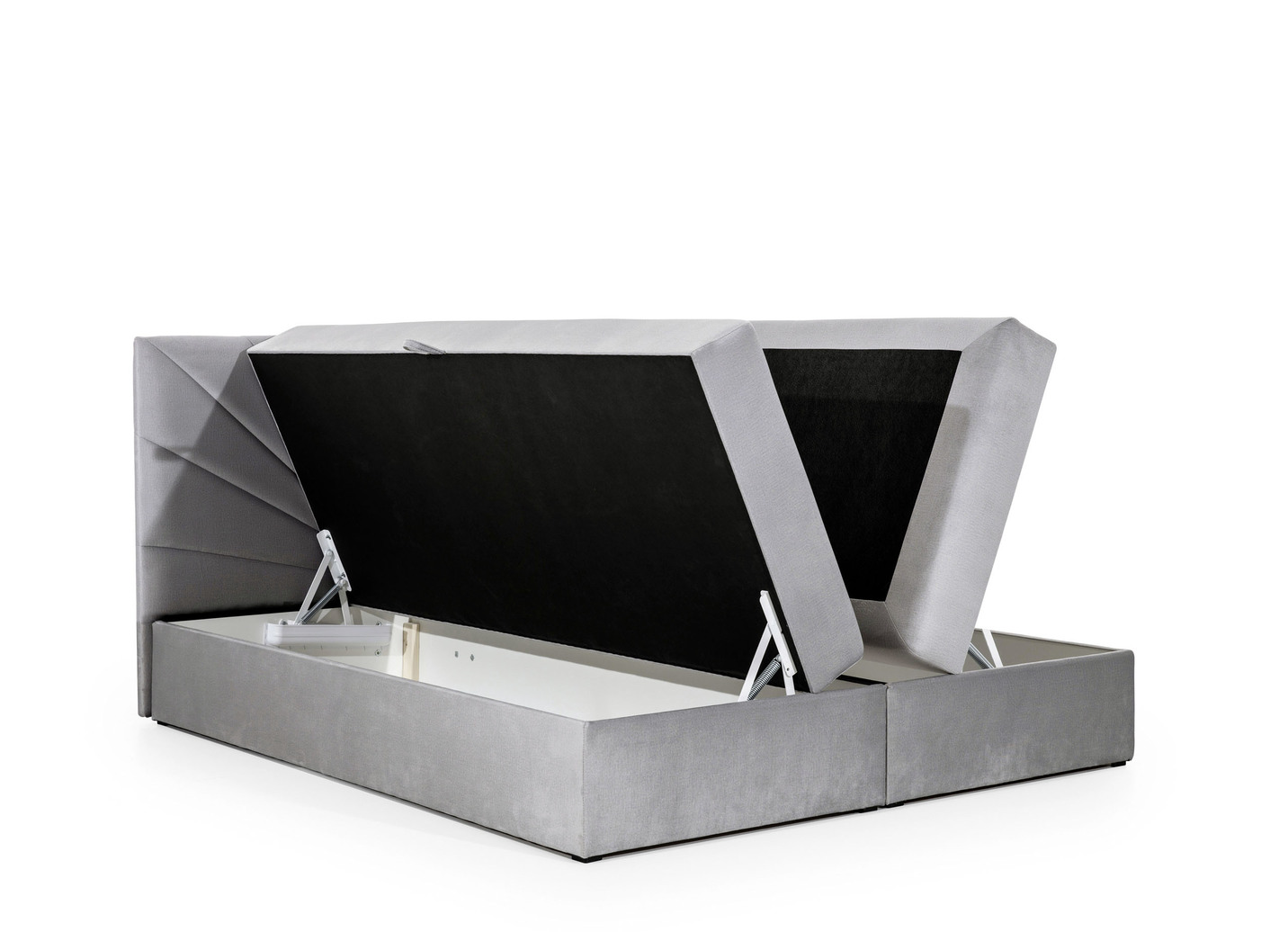Boxspringbett mit abnehmbaren Topper