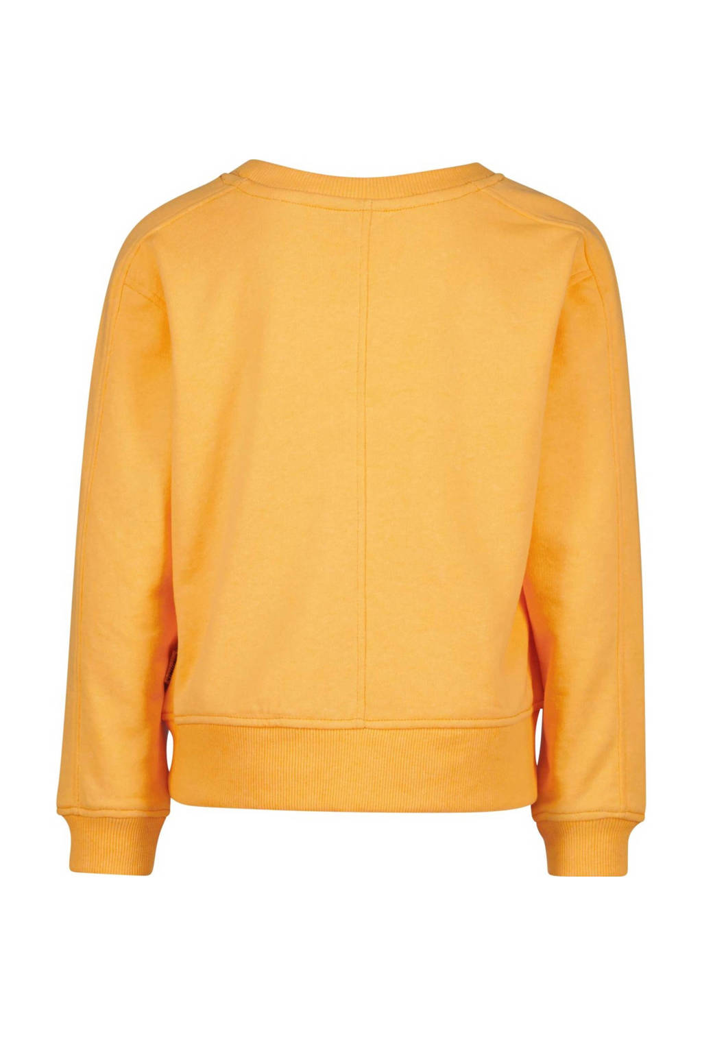 Vingino sweater NEMMA met tekst oranje