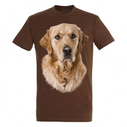 Camiseta marrom Golden Retriever