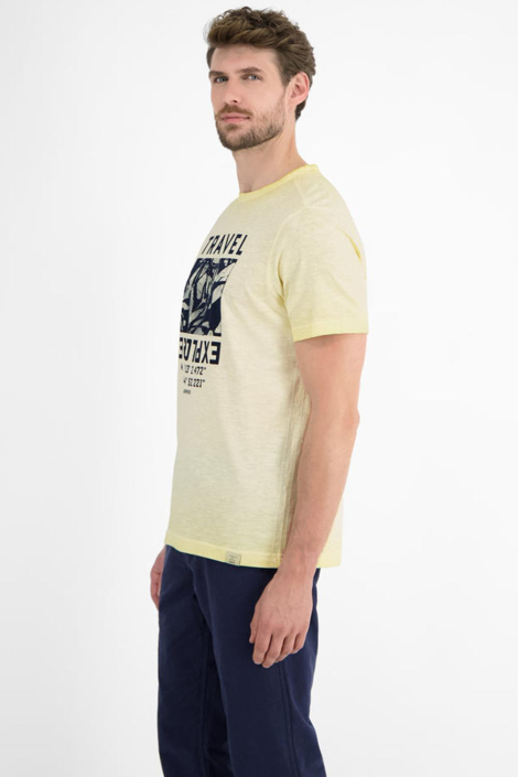 Lerros gele heren t-shirt
