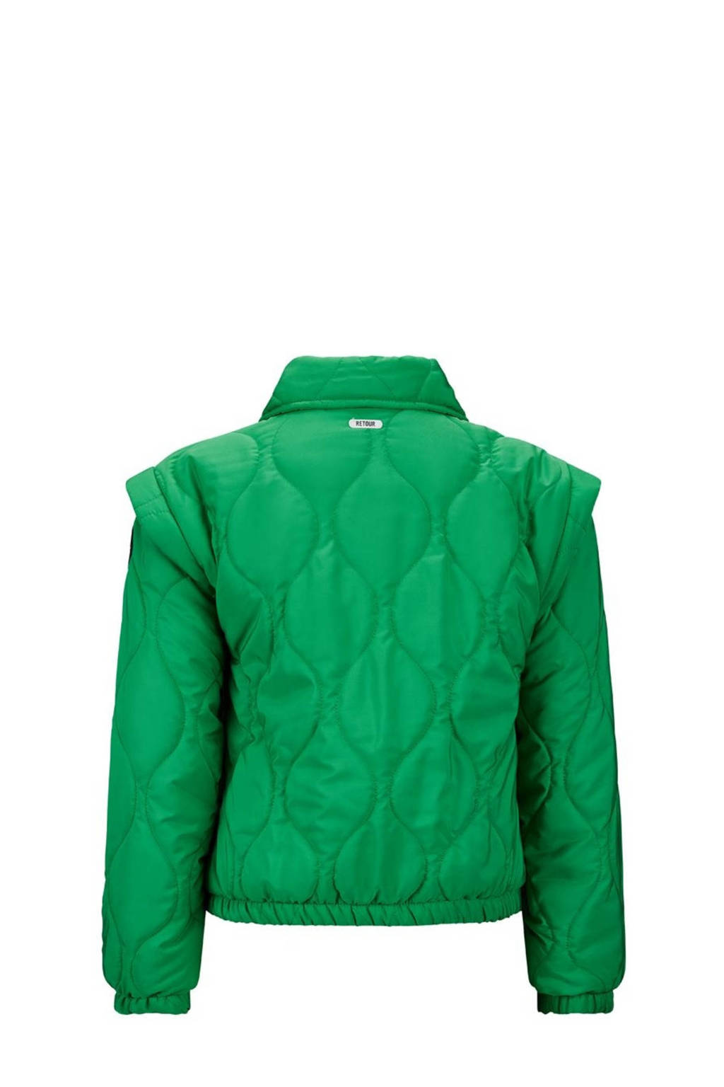 Retour Jeans gewatteerde zomerjas Gislene felgroen