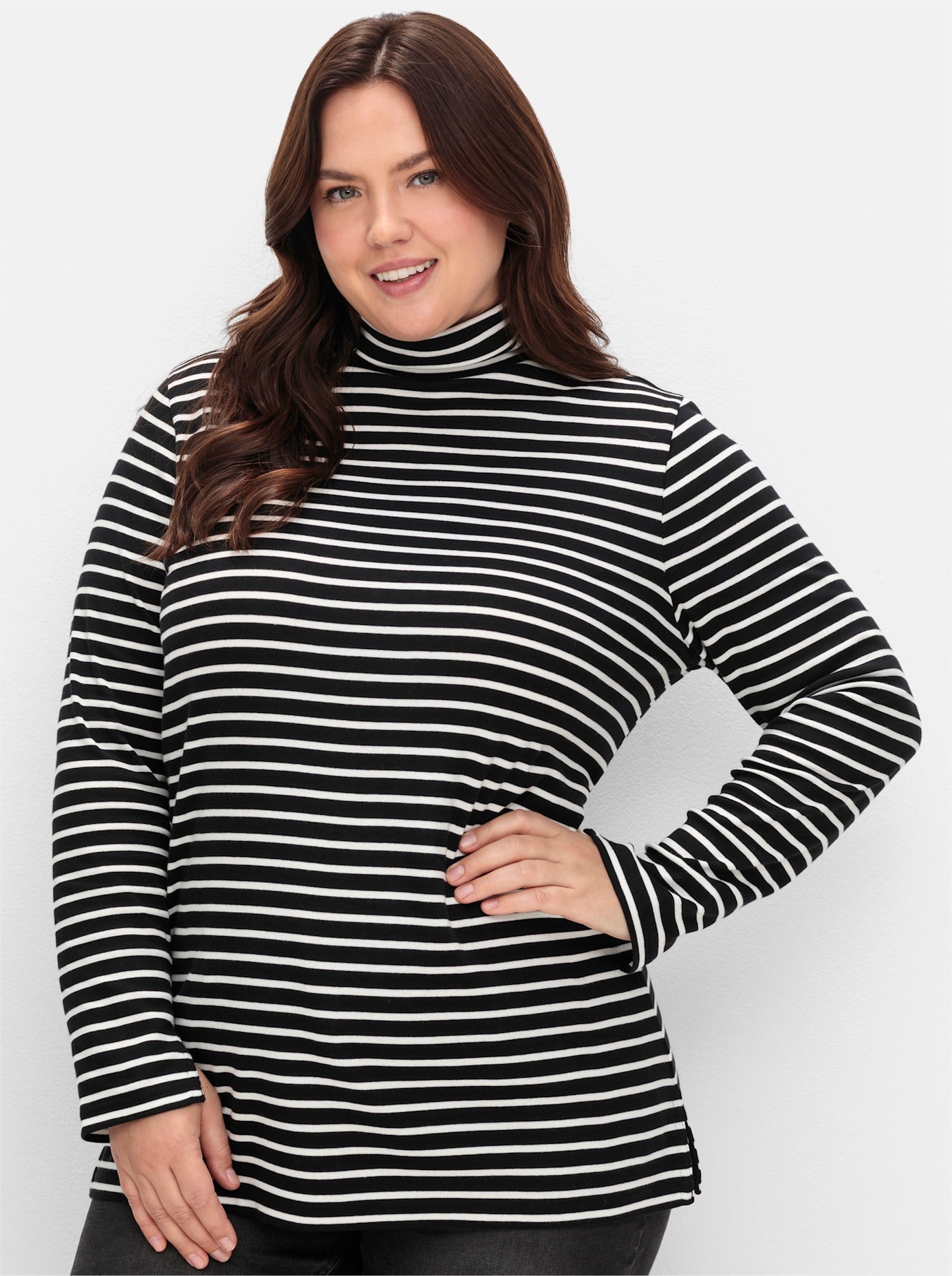 Sheego Rollkragenshirt »Rollkragenshirt«, 1 Stk.