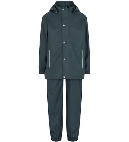 En Fant Regenkleidung m. Träger - PU - Dark Slate