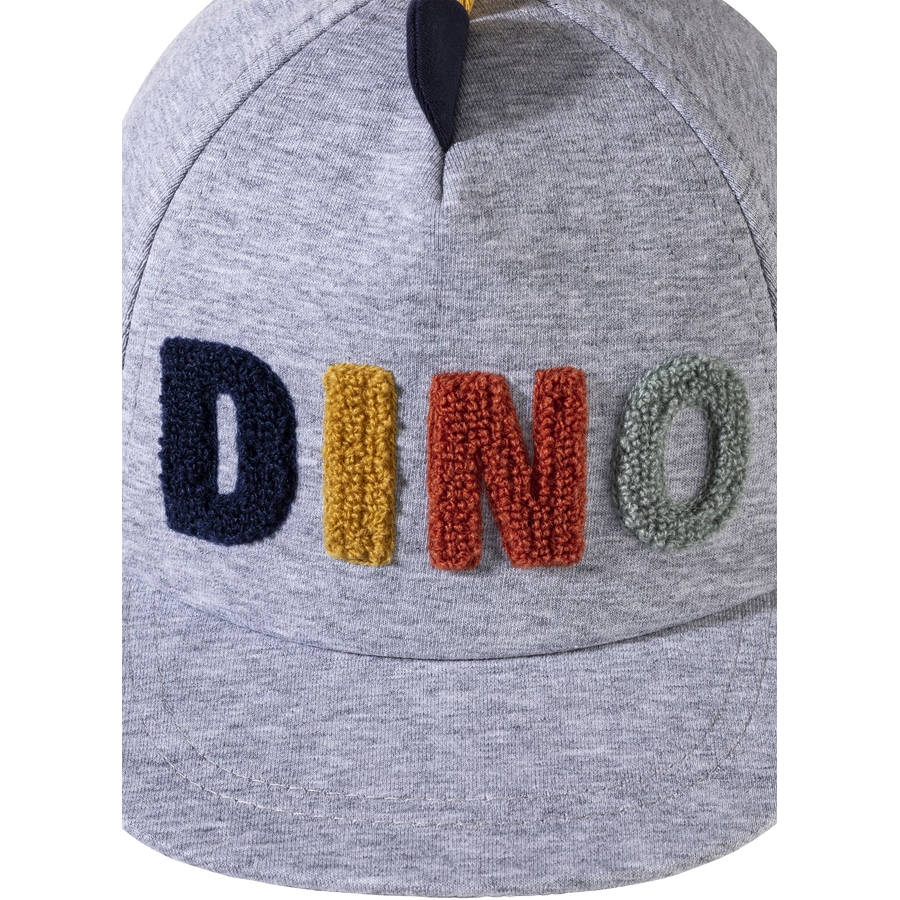 Sterntaler Baseball-Cap Dino silber melange