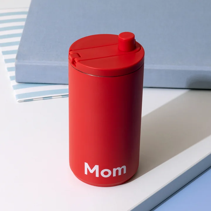 Design Letters - Travel Becher, 0.35 l, mom / beige