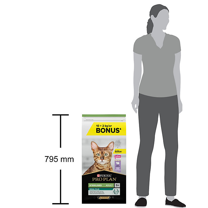 Croquette chat stérilisé à la dinde 12KG + 2KG offert