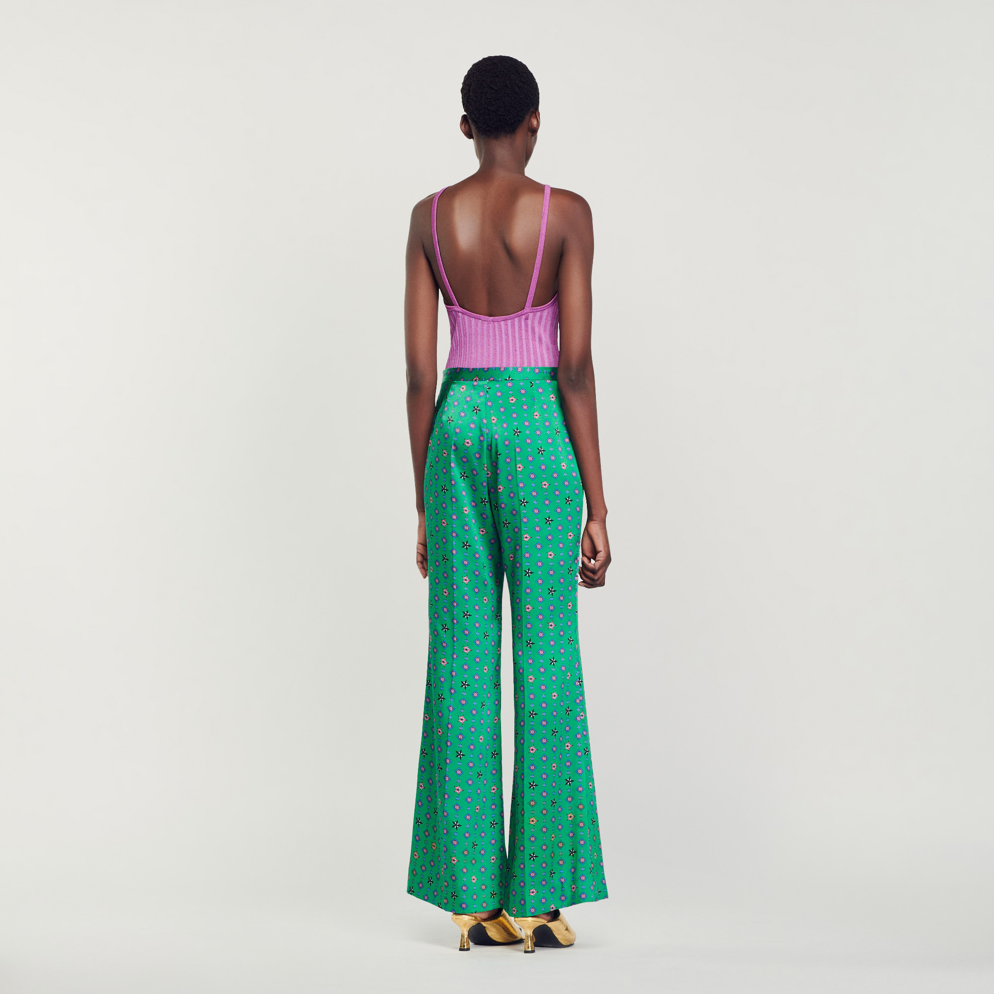 Pantalon fluide imprime