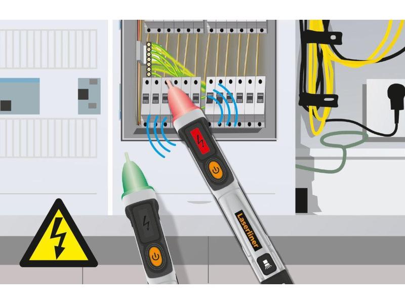Laserliner Spannungsprüfer ActiveFinder Pro, CAT IV, 1000 V Sicherheit bei Arbeiten an elektrischen Leitungen – im handlichen Stiftformat