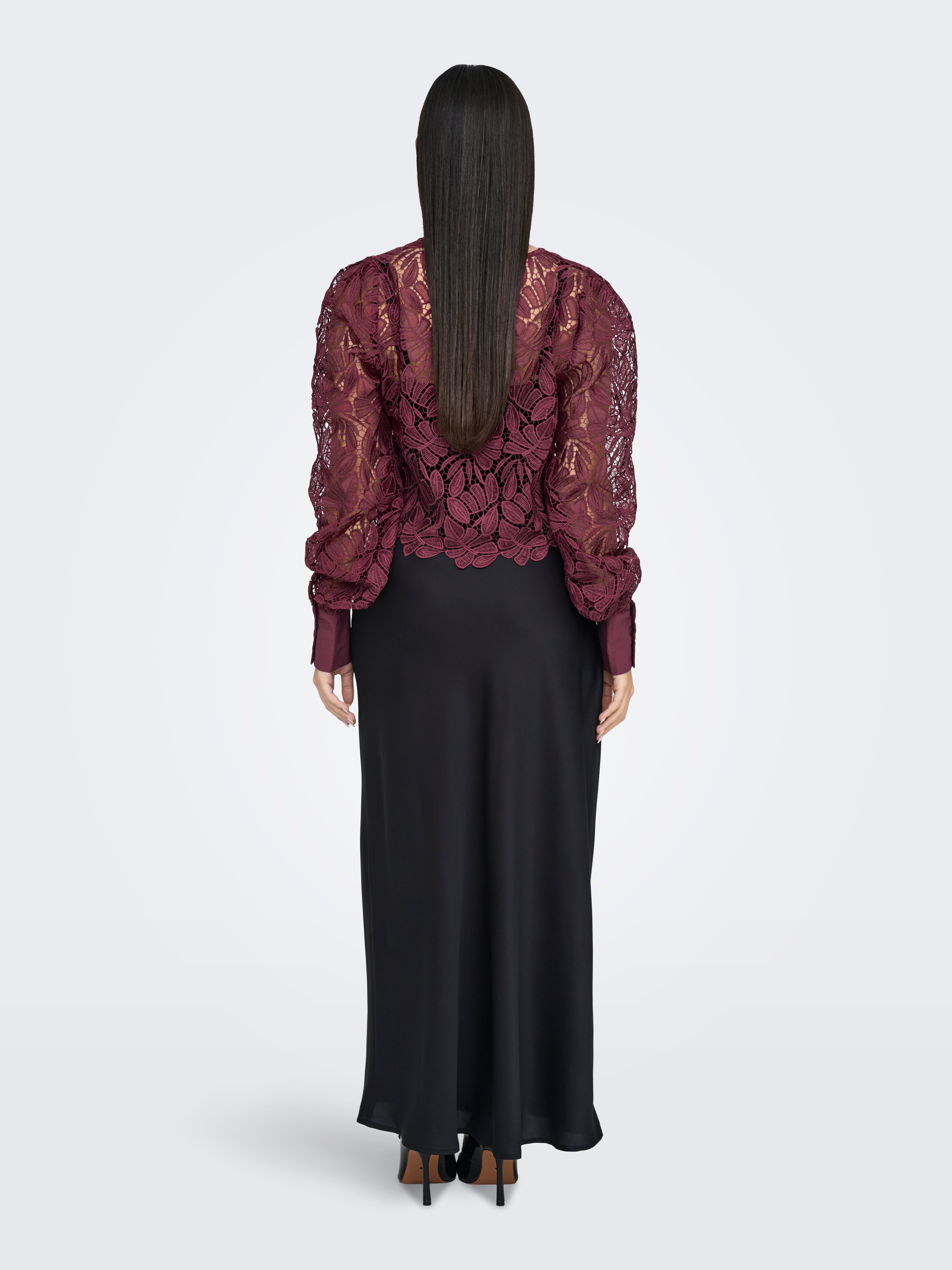 ONLELLA Hemd Burgundy