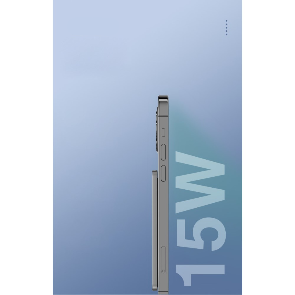 (15W) 5000mAh Magnetisches Qi Wireless MagSafe USB C Ladegerät Powerbank   Klappbarer Ständer - Rot / Schwarz