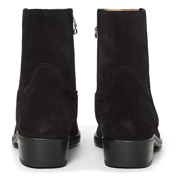 La Botte Gardiane Bottines Clint Cuir Velours | Noir