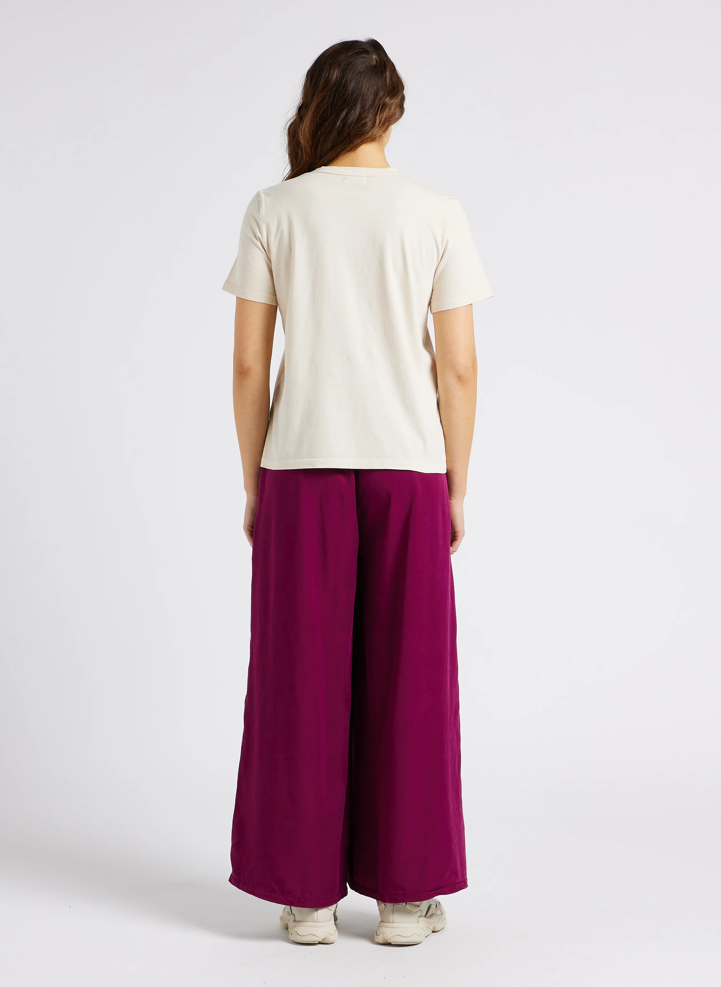 Pantalon large taille haute |
