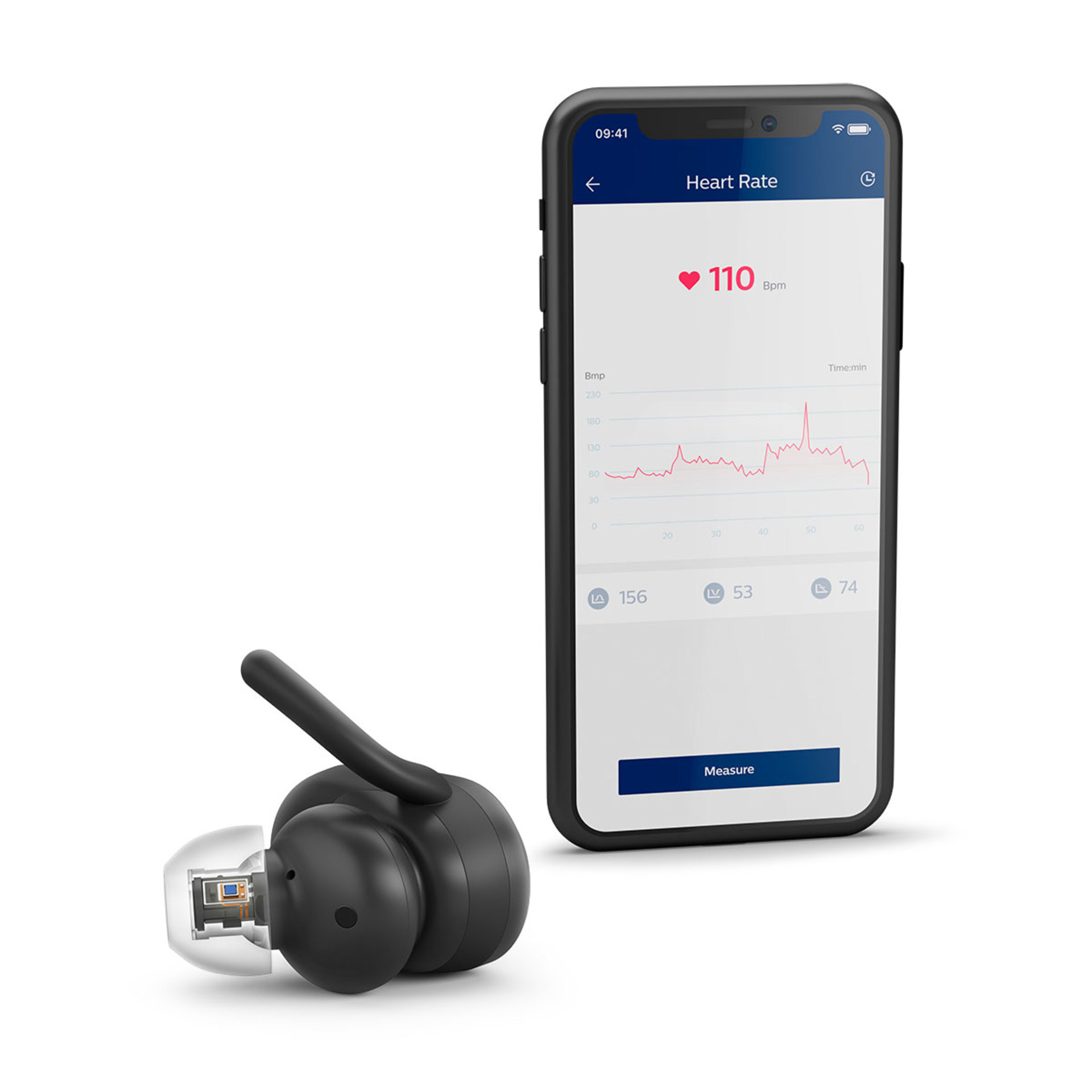 Philips GO Sports TWS Draadloze Koptelefoon Zwart