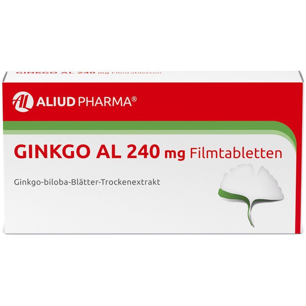 Ginkgo AL 240 mg Filmtabletten bei altersbedingten Gedächtniseinbußen mit leichter Demenz - Jetzt 10% Rabatt mit dem Code 