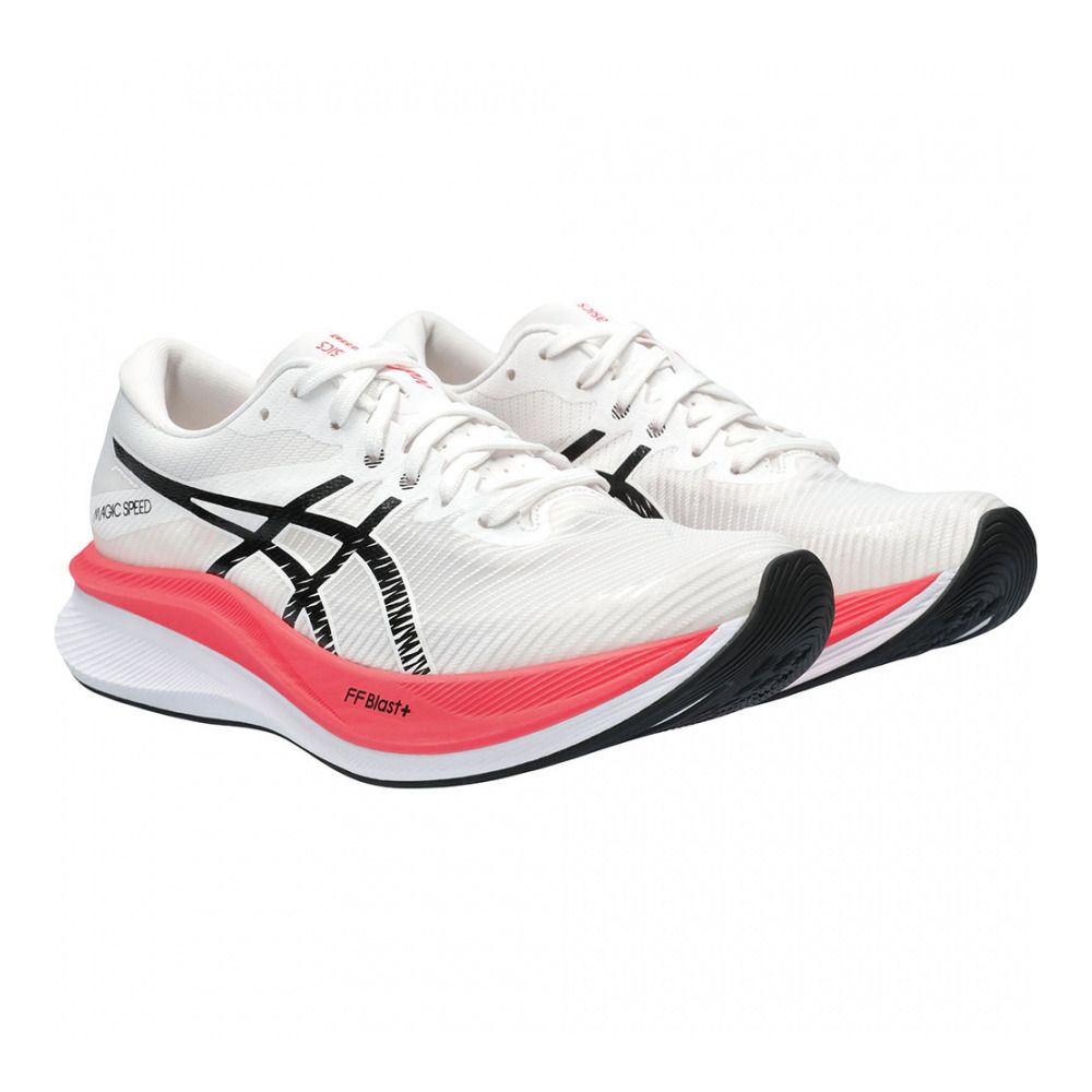 Asics MAGIC SPEED 3 - Chaussures running Femme white/black