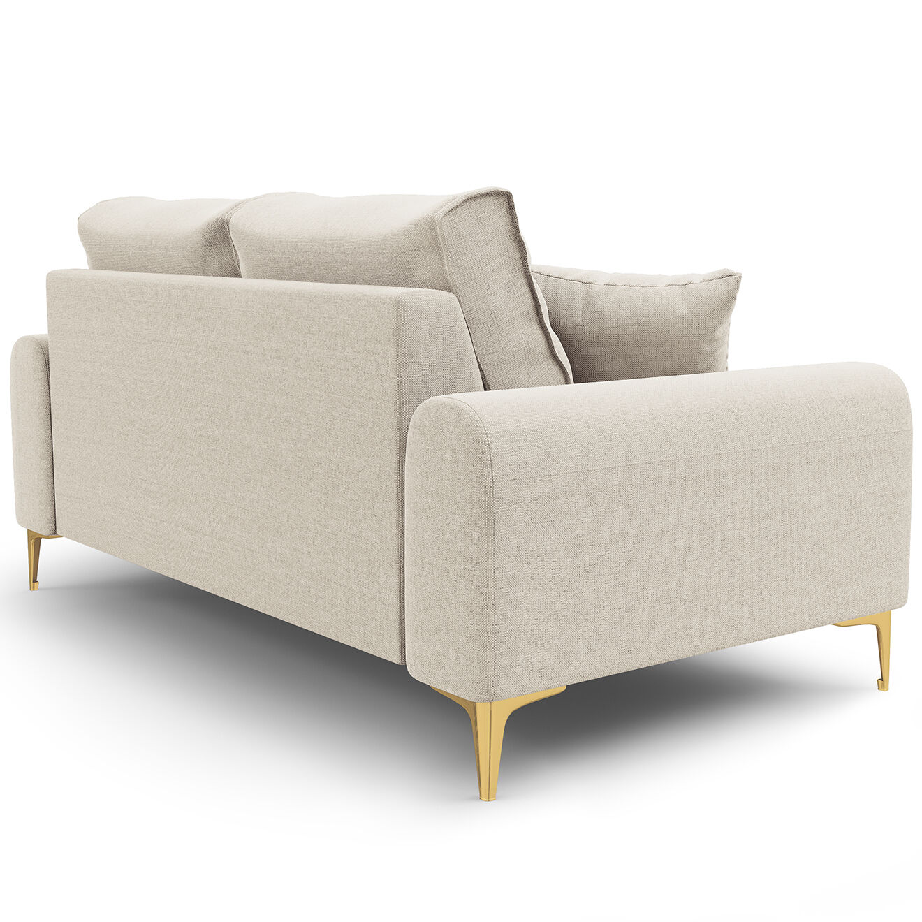 Mazzini Sofas Canapé 2 places Madara beige clair - 172x102x90 cm