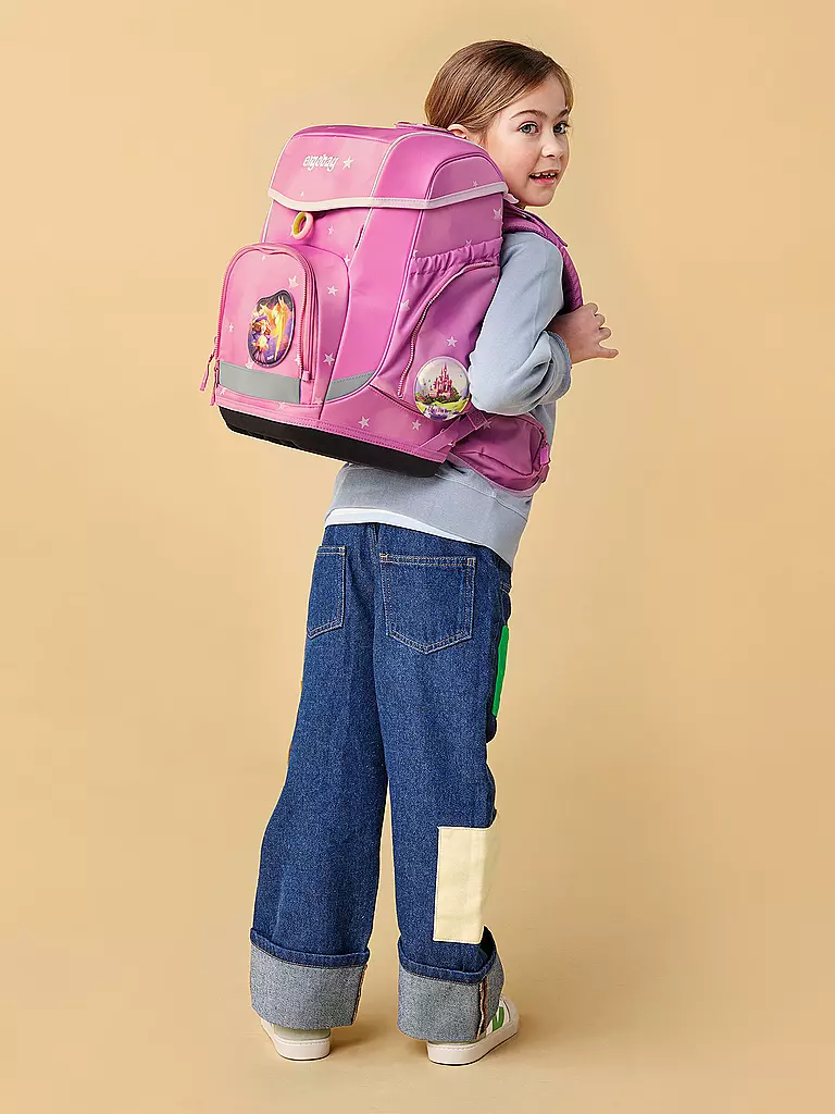 ERGOBAG Schultasche Set 5tlg CUBO WolkenzauBär  rosa