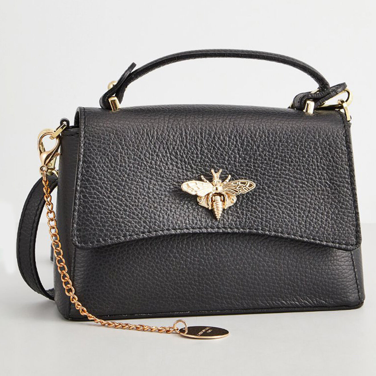 Christian Laurier Sac à main en Cuir Mathilde noir - 19.5x13.5x7.5 cm