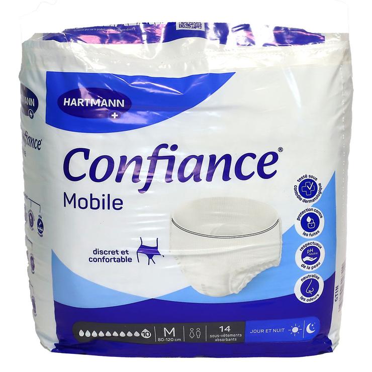 Mobile 14 sous-vêtements absorption 10 gouttes taille M