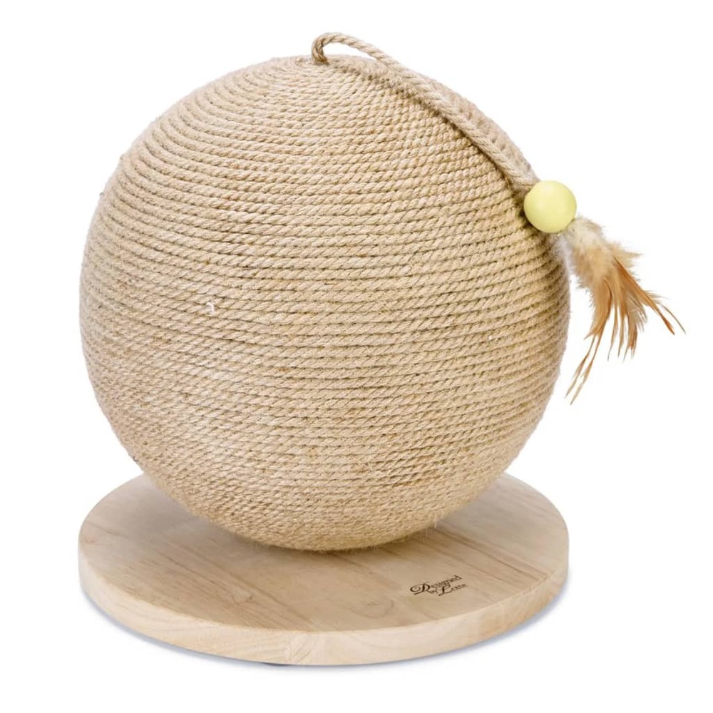 Griffoir en forme de globe balty bois xl