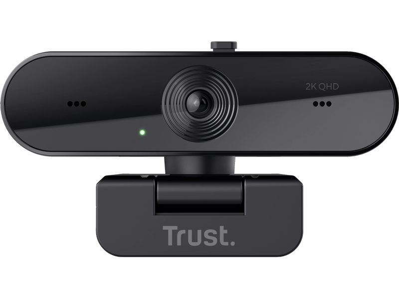Trust Webcam Taxon QHD Hochwertige 2K QHD-Webcam mit automatischem Fokus, zwei Mikrofonen und Blickschutzfilter