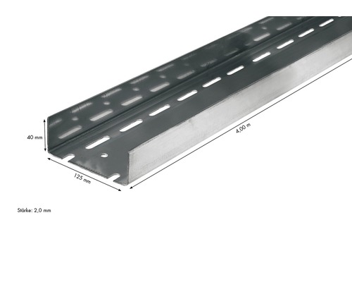 Knauf UA verstevigingsprofiel 4000 x 125 x 40 mm