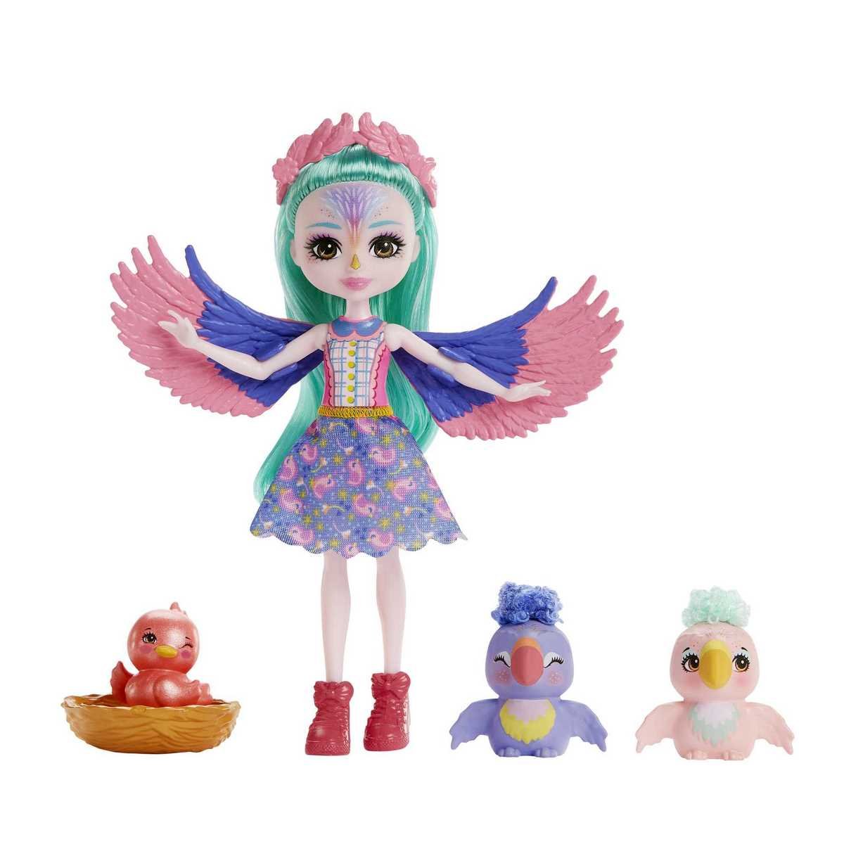 Enchantimals - Coffret Famille de Filia Finch avec oiseaux