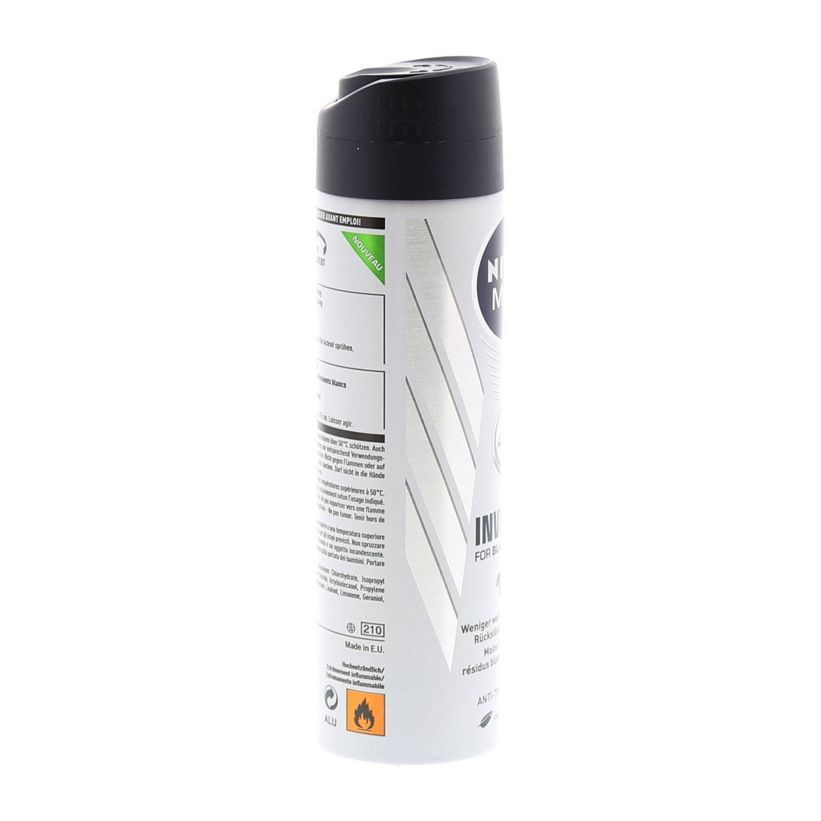 Nivea Men Deo Spray Invisible Black and White