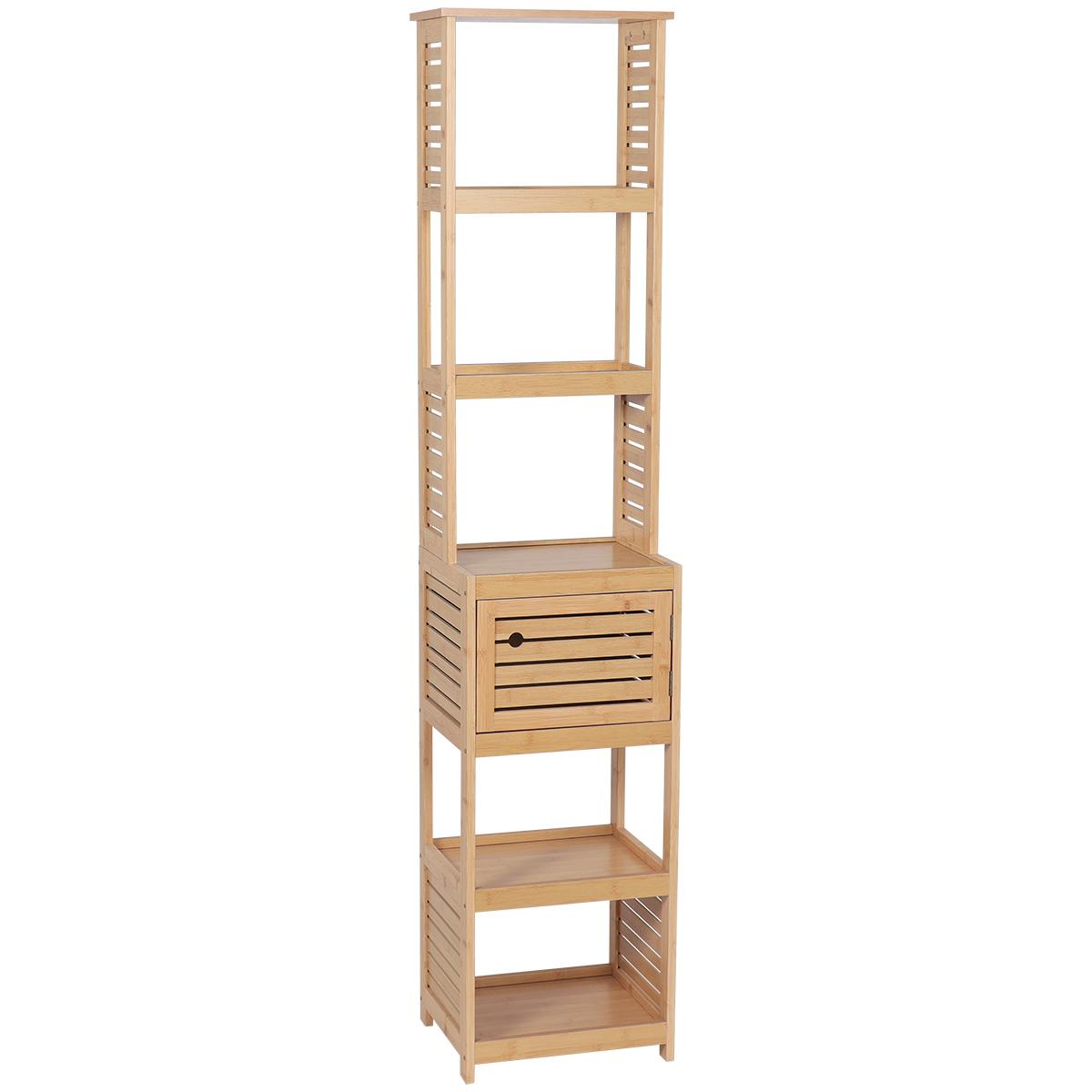 COLONNE DE RANGEMENT BAMBOU 1 PORTE TRINIDAD