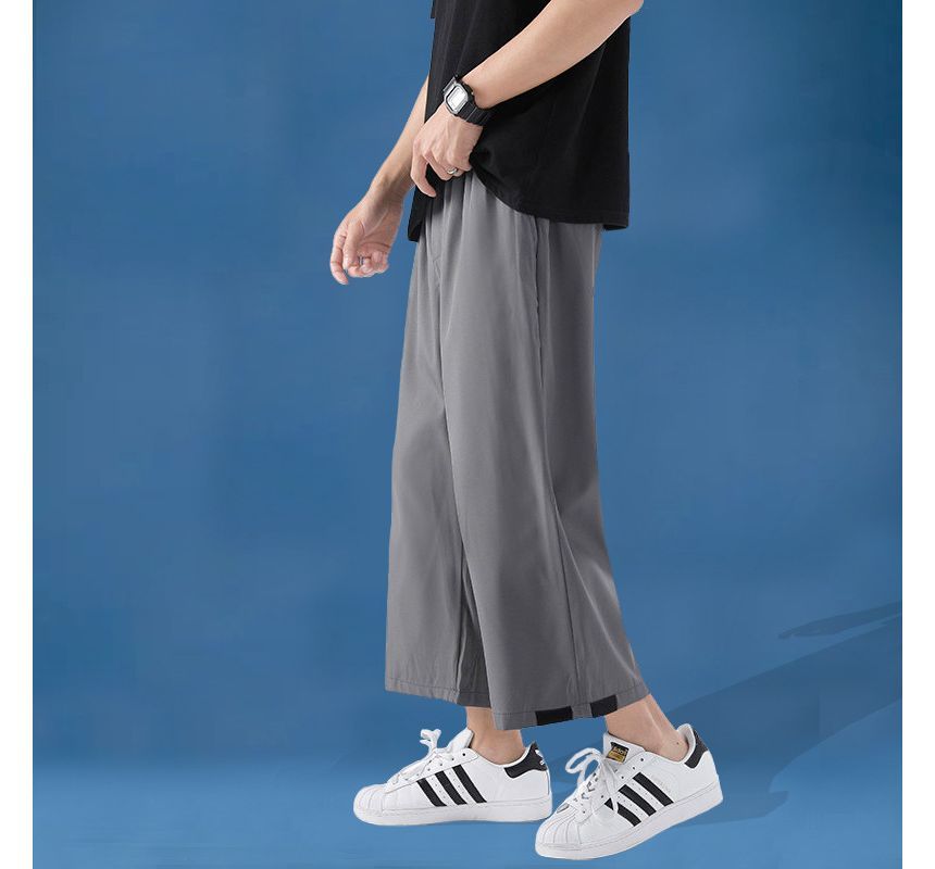 DuckleBeam - Effen cropped losse broek