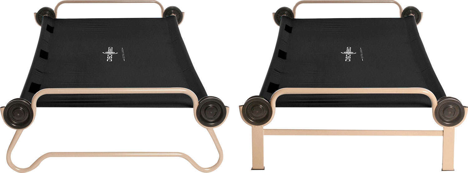 Disc-O-Bed Stockbett mit Seitentaschen XL Schwarz