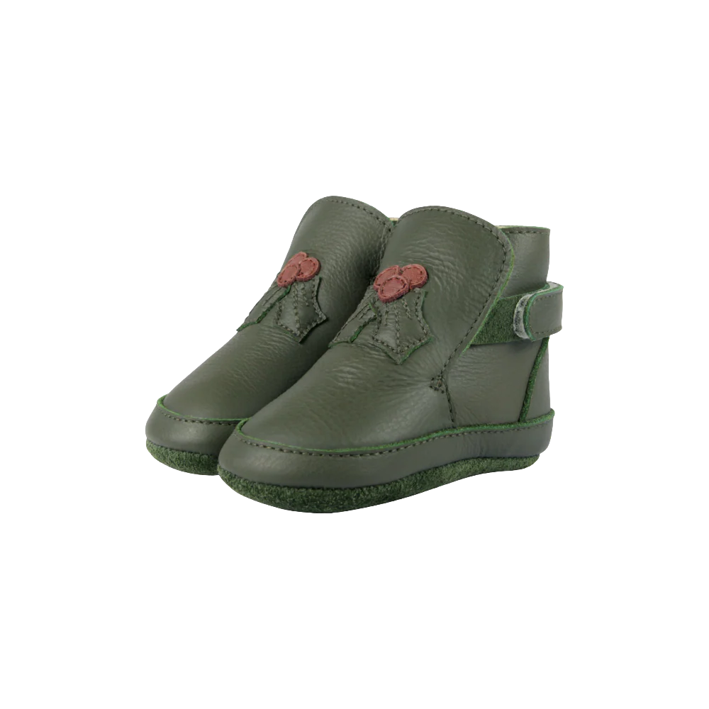 Aggas Booties | Holly | Olive Leather