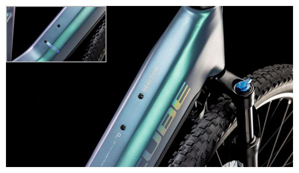 VTT Électrique Semi-Rigide Cube Reaction Hybrid Pro 800 Easy Entry Shimano Deore/Deore XT 12V 800 Wh 27.5'' Bleu Vert Smaragd 2025